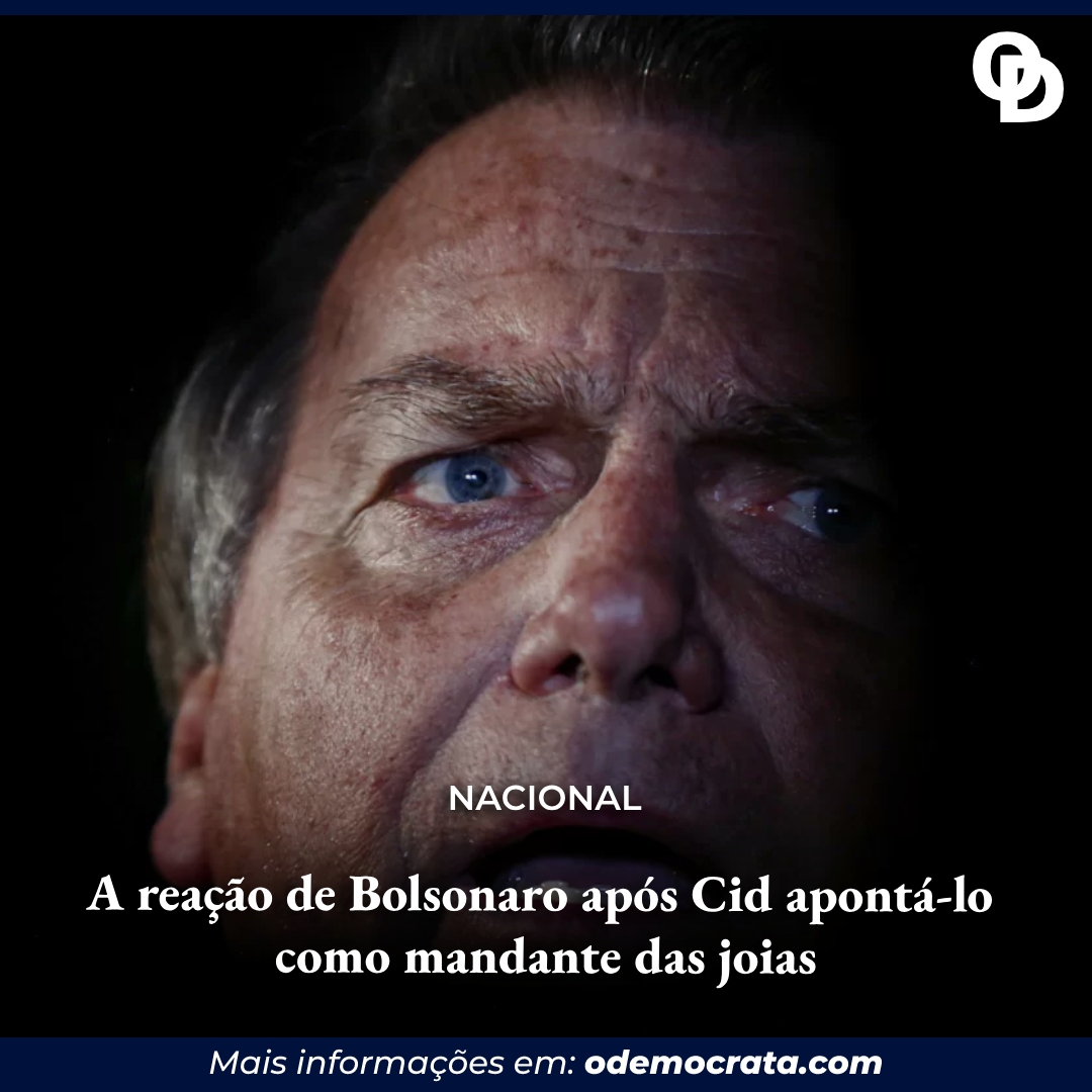 A reação de Bolsonaro após Cid apontá lo como mandante das joias