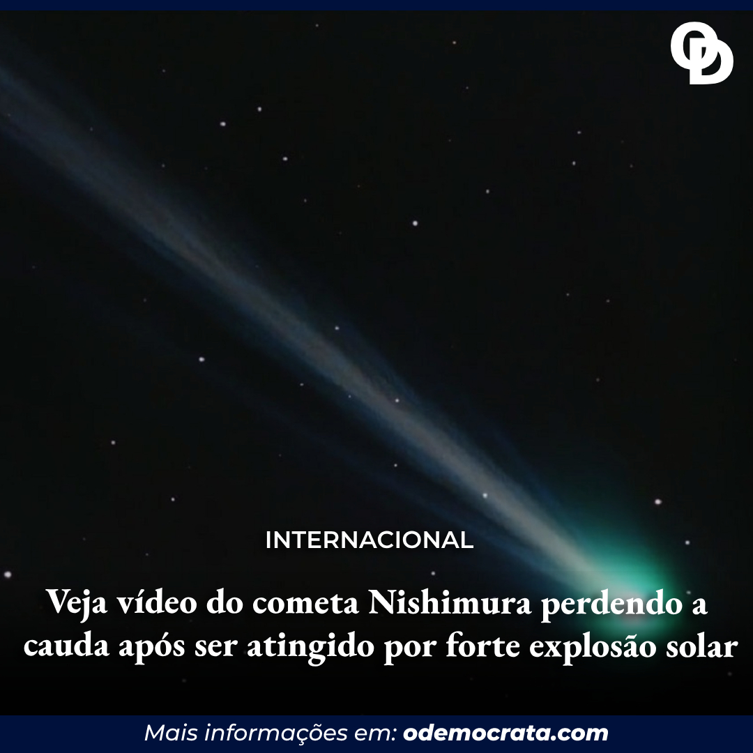 Veja V Deo Do Cometa Nishimura Perdendo A Cauda Ap S Ser Atingido Por