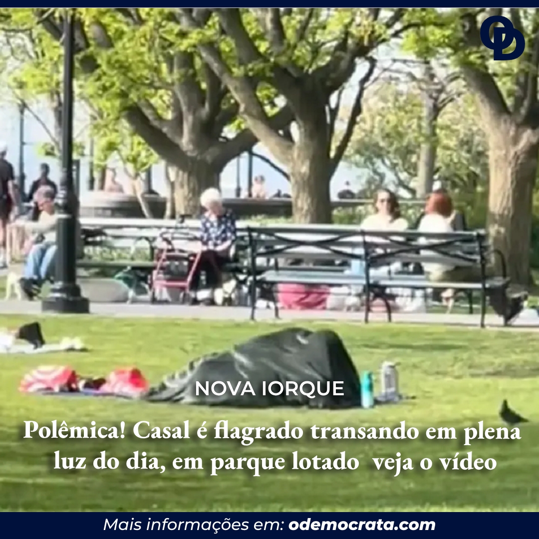 Polêmica! Casal é flagrado transando em plena luz do dia, em parque lotado  de Nova Iorque; veja o vídeo - ODemocrata