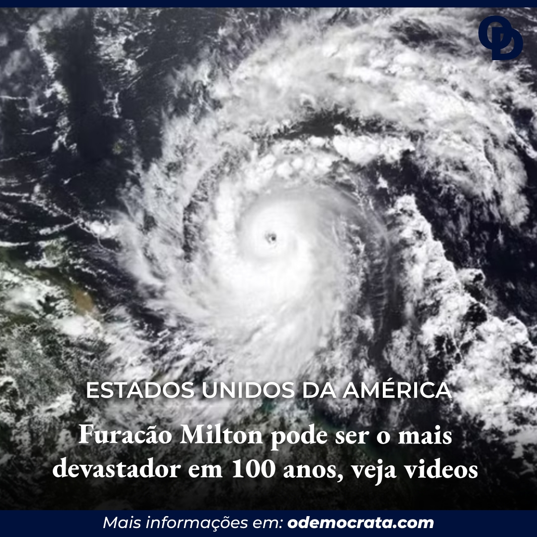 Astronauta faz imagens do Furacão Milton visto do espaço; veja vídeos ...