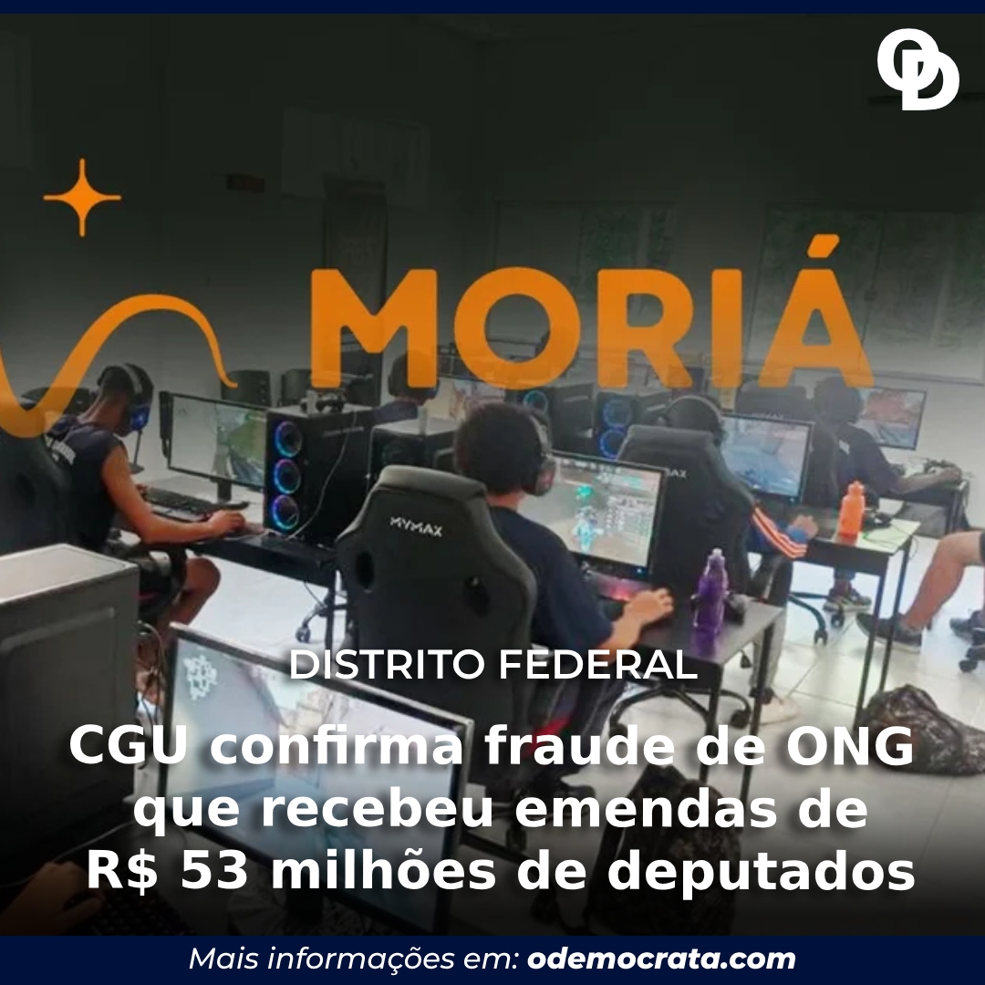 CGU confirma fraude de ONG que recebeu emendas de R$ 53 milhões de deputados do DF