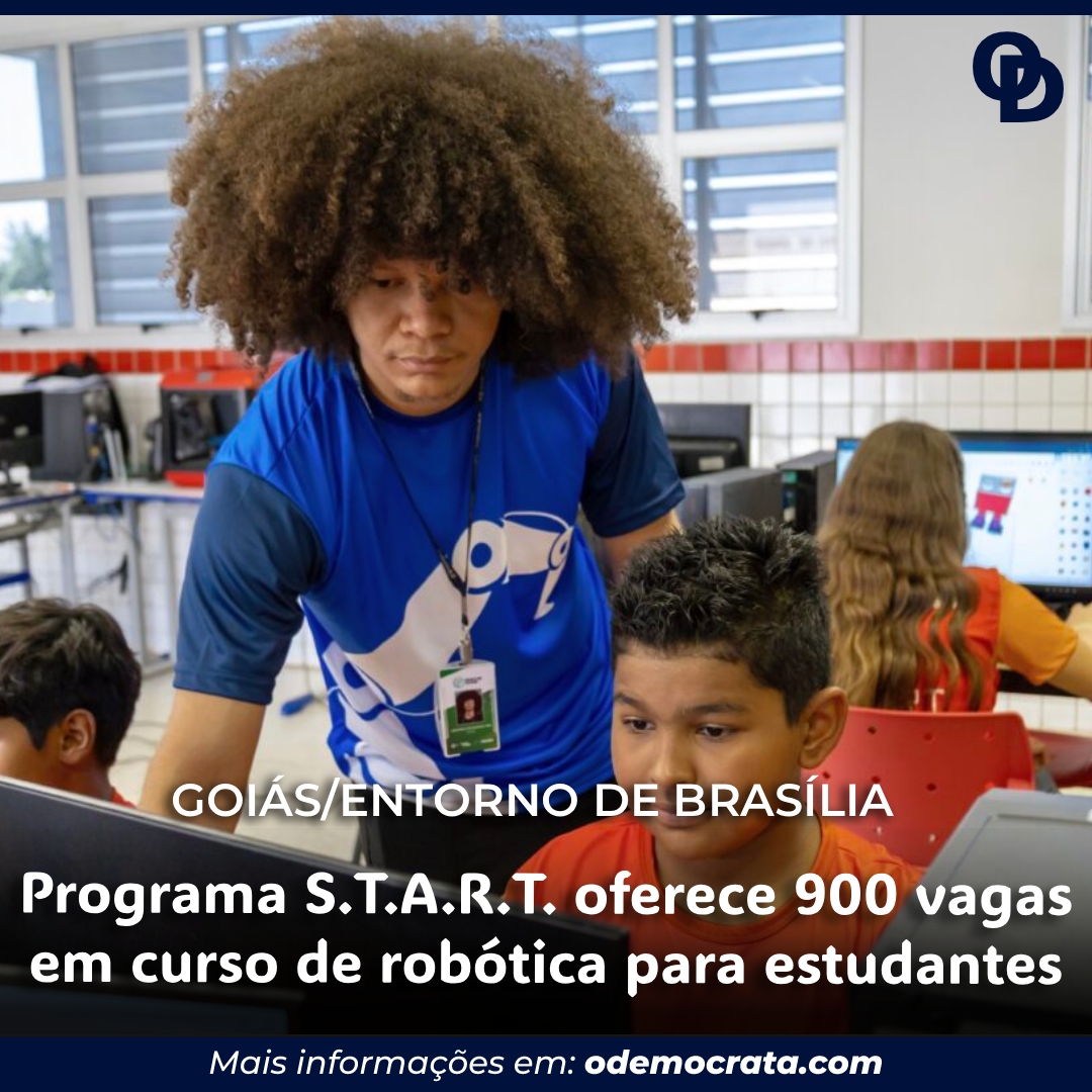 Curso gratuito de introdução à robótica tem mais de 900 vagas abertas em Goiás