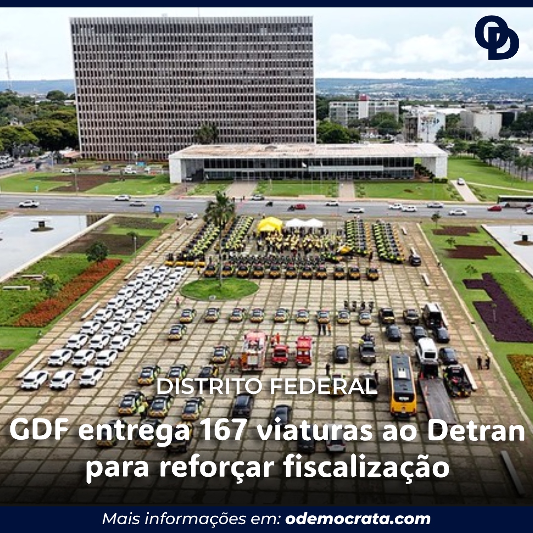GDF entrega 167 viaturas ao Detran-DF para reforçar fiscalização