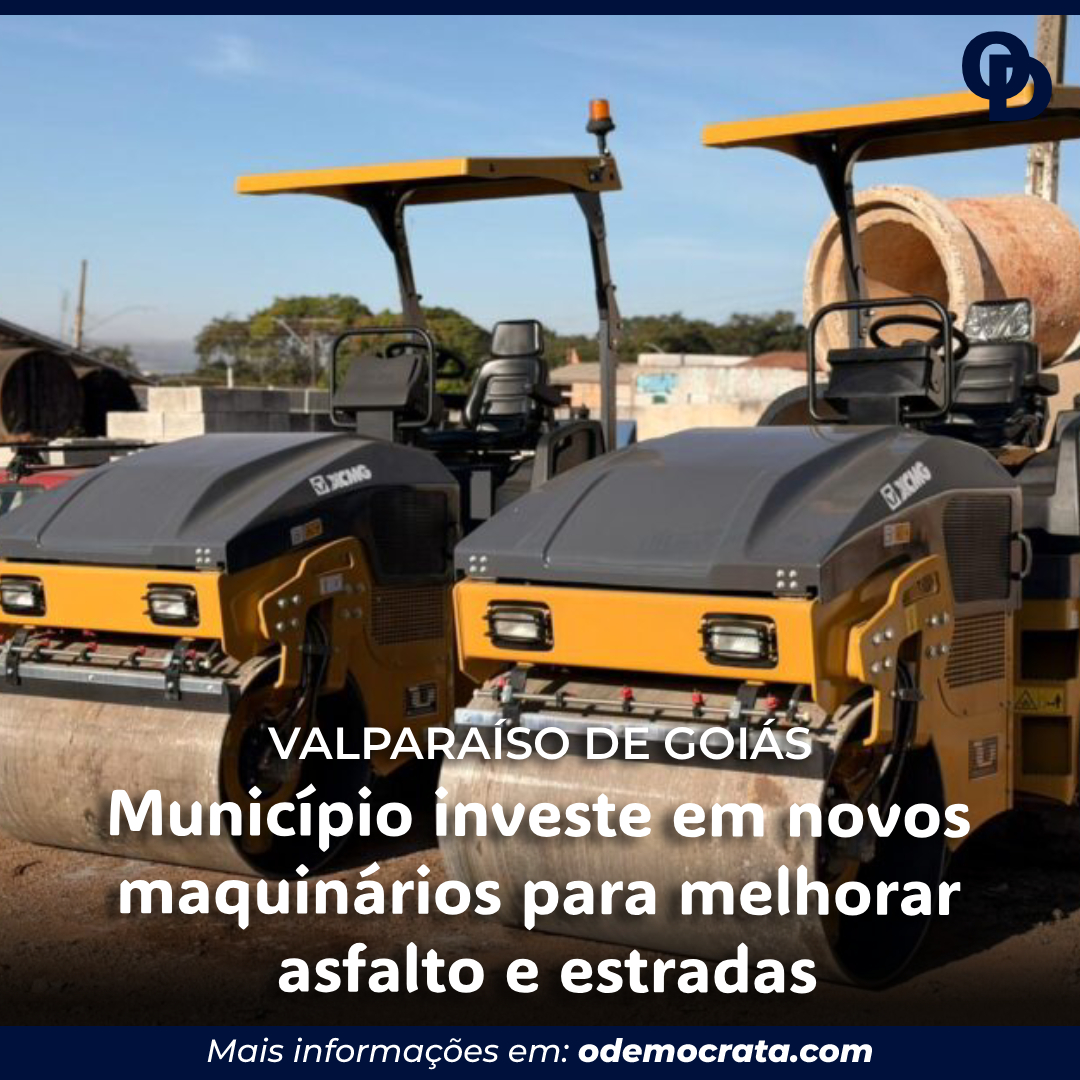 Município investe em novos maquinários para melhorar asfalto e estradas