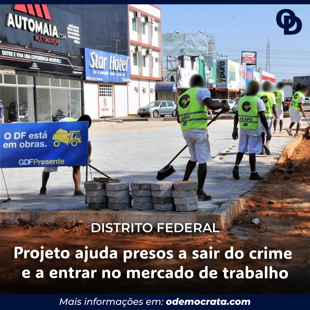 Projeto ajuda presos a sair do crime e a entrar no mercado de trabalho