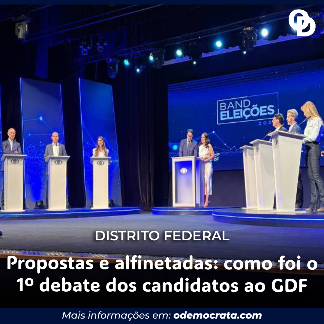Propostas e alfinetadas: como foi o 1º debate dos candidatos ao GDF