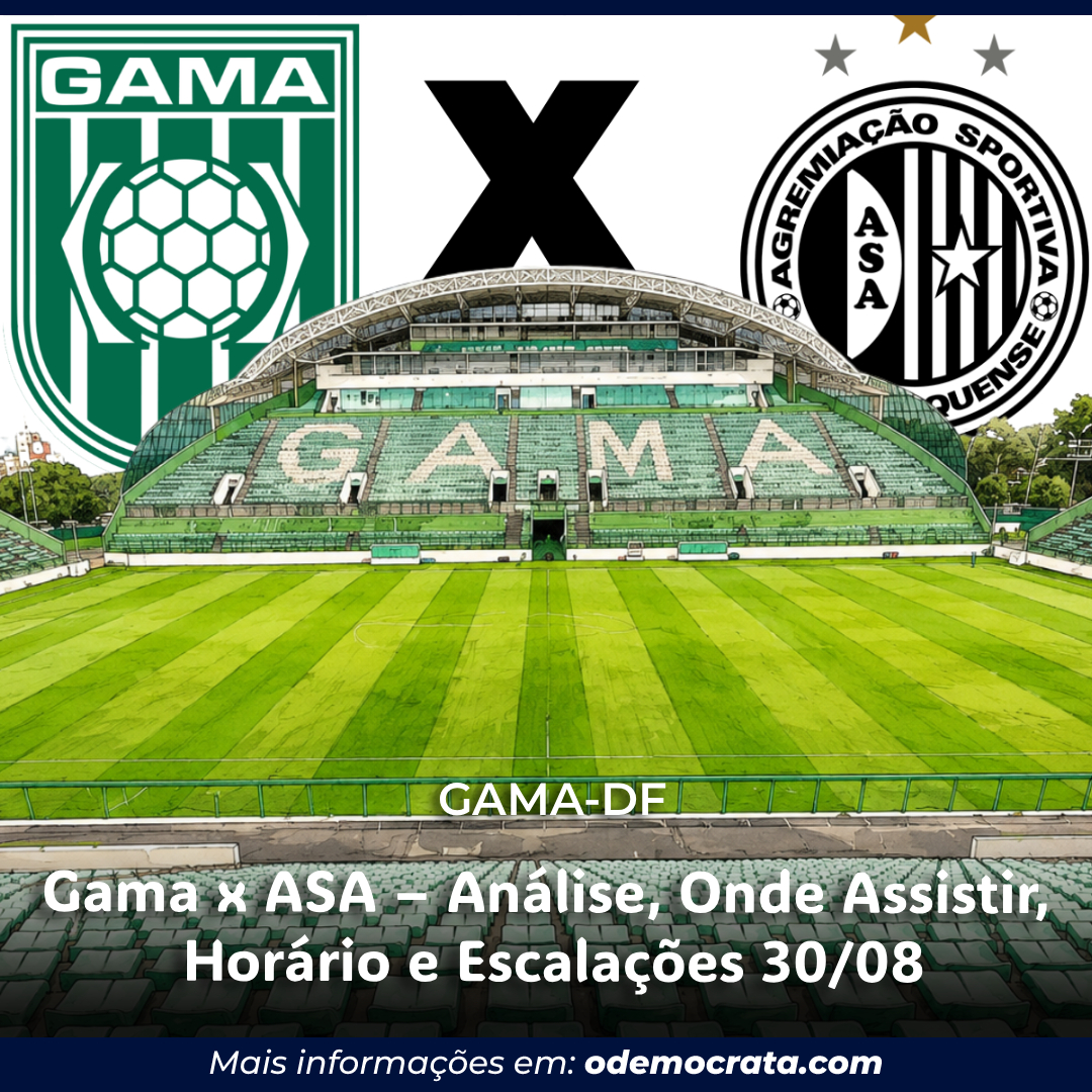 Gama x ASA – Análise, Onde Assistir, Horário e Escalações 30/08